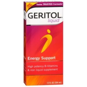 Geritol B-Vitamins and Iron Liquid Supplement, 12oz